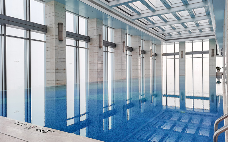 長(zhǎng)沙瑞吉酒店-泳池項(xiàng)目案例鑒賞實(shí)拍圖