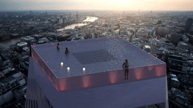 無限倫敦,無邊天空泳池